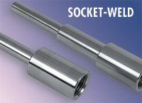 Mac-Weld, Thermowells, Protection Tubes, flanged, threaded, socket-weld, Vanstone, limited space, weld-in