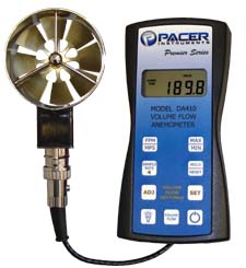 DA410, Digital Anemometer, Rotating Vane Anemometer, Pacer Instruments